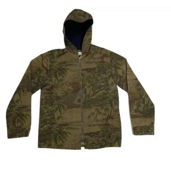 A.P.C. Other - APC Military Field Jacket Rainforest Print Cotton Coat Men’s Size Small